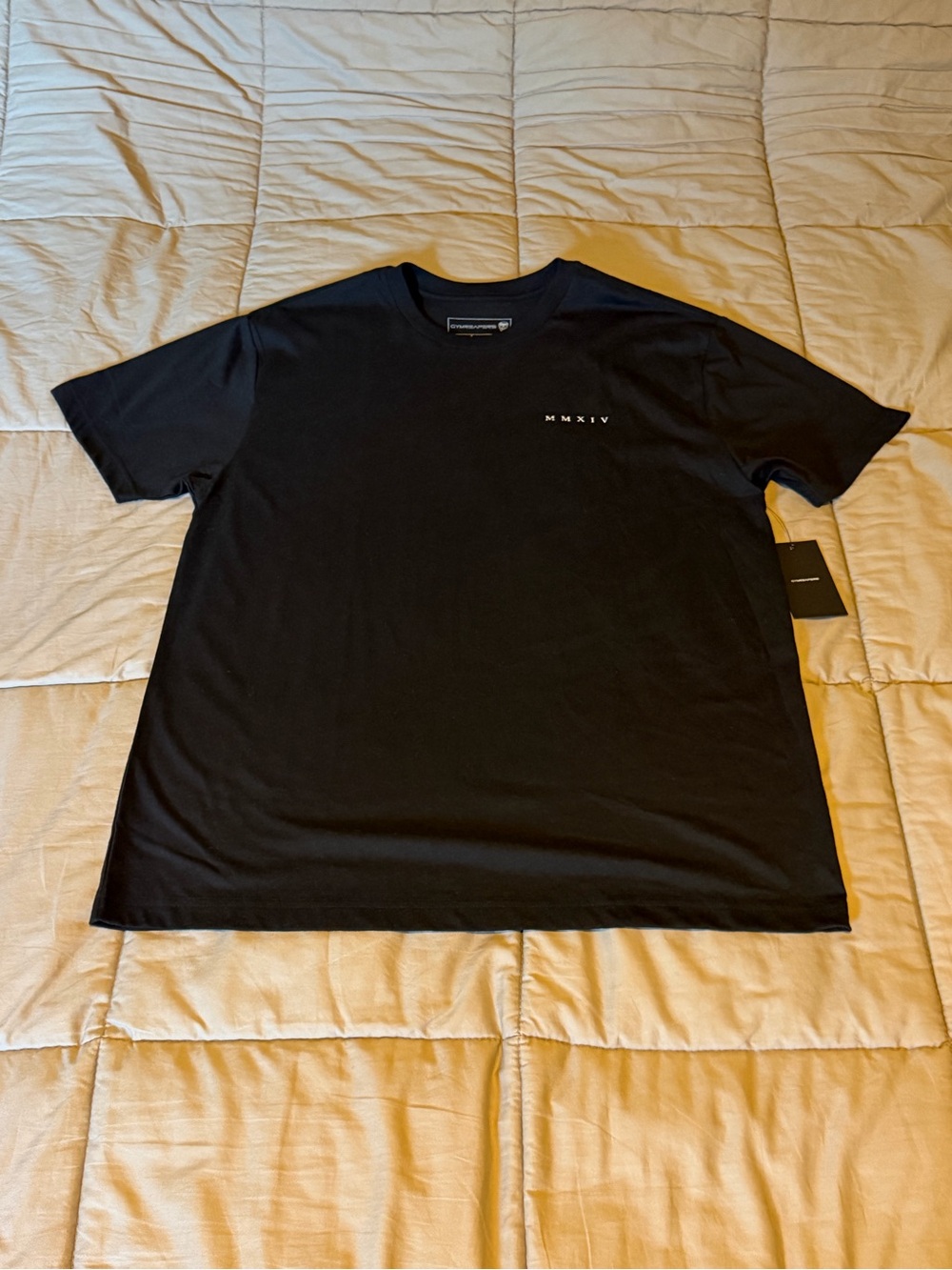 Gymreapers MMXIV Minimal Logo Black Short Sleeve Men's Tee